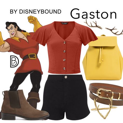 Gaston Disneybound, Orion Ring, Beast Disneybound, Aldo Backpack, Disneybound Ideas, Disney Attire, Disney Character Outfits, Nostalgic Fashion, Disneybound Outfits