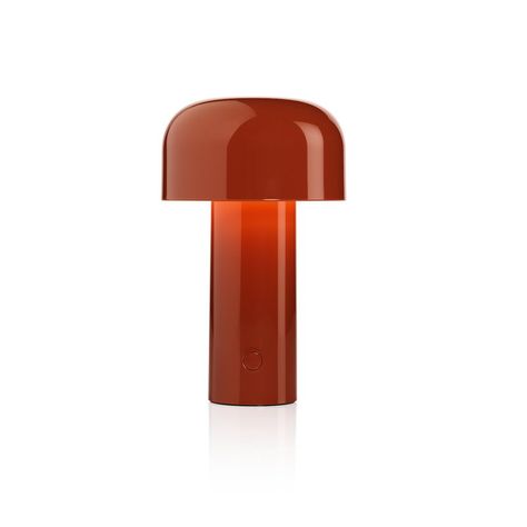 Flos Bellhop table lamp, brick red Red Lamp, Modern Candles, Rechargeable Lamp, Italian Lighting, Daylight Savings Time, Contemporary Table Lamps, Table Lamp Design, Luminaire Design, Portable Lamps