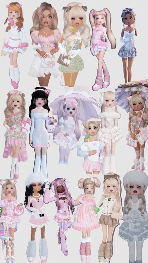 Dti coquette/girly/soft Dti Outfits Roblox Coquette Soft Style, Dti Coquette Soft Style Outfits, Coquette Soft Style Outfit, Coquette Dti Outfit, Couqutte Aesthetic Outfits, Coquette Soft Style, Coquette Soft Style Dress To Impress, Coquette Aestethic, Soft Coquette