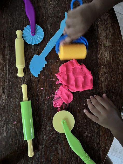 play doh tools for open-ended, child-led play! only $6.69 on amazon with prime free shipping. AOIRFUQ Clay and Dough Tools Six Piece Set - Ages 3 & Up #ad Play Doh Tools, Playdough Tools, Rainy Day Activities For Kids, Clay Dough, Rainy Day Activities, Preschool Teacher, Open Ended, Indoor Activities, Play Doh