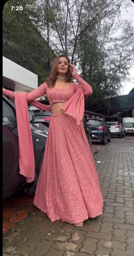 Pink Lehenga Blouse, Pink Lengha, Lehenga Pink, Choli For Women, Girls Party Wear, Floral Lehenga, Choli Blouse, Party Wear Lehenga Choli, Dresses Traditional