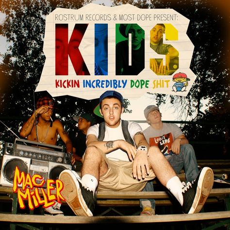 kajdsfkads. Mac Miller(: Kids Mac Miller, Mac Miller Albums, Promo Flyer, Hip Hop Art, Mac Miller, Album Cover Art, Lp Albums, Kids Poster, Music Album