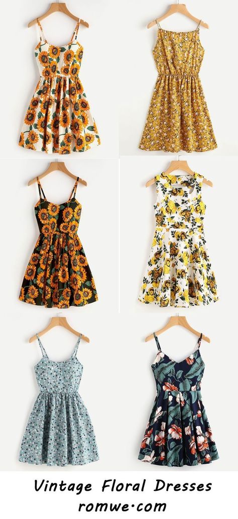 Vintage Floral Dresses, Vintage Floral Dress, Dresses Dresses, Floral Dresses, Fashion Mode, Teen Fashion Outfits, Looks Vintage, Classy Dress, Special Design