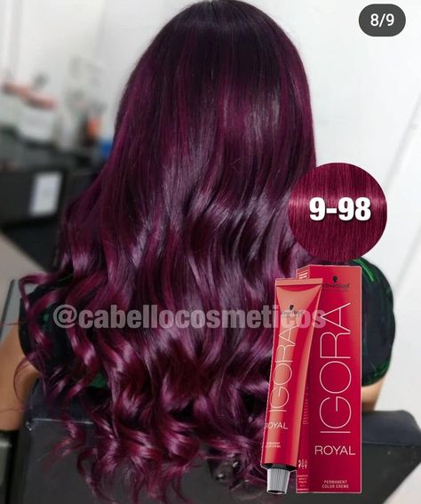 Cherry Wine Hair Color Balayage, Cherry Wine Hair Color Burgundy, Pelo Color Borgoña, Pelo Color Vino, Magenta Hair Colors, Plump Hair, Black Cherry Hair, Wine Hair Color, Hair Color Plum