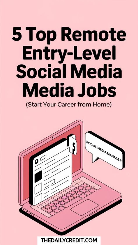 Looking to start a career in social media? Explore 5 Top Remote Entry-Level Social Media Jobs where you can work from home and build a digital marketing career. No experience needed! #EntryLevelJobs #SocialMedia #RemoteWork #WorkFromHome #EarnOnline Digital Marketing Career, Receptionist Jobs, Social Media Coordinator, Marketing Career, Job Celebration, Social Media Automation, Accounting Jobs, Entry Level Jobs, Driver Job