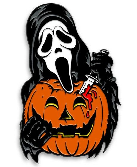 Halloween Killers Drawings, Ghostface Clipart, Ghostface Cartoon, Scary Stickers, Ghost Face Drawing, Scream Drawing, Horror Drawing, Chakra Art, Girly Wall Art