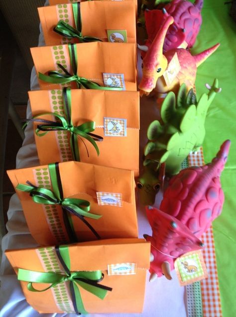 Dinosaur Party favors #dinosaur #partyfavors Dinosaur Dig Birthday, Jurassic Park Birthday Party, Jurassic Park Birthday, Dinosaur Dig, Girl Dinosaur Birthday, Dinosaur Party Favors, Party Themes For Boys, Dino Birthday, Dino Party