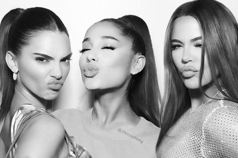 edit with ariana grande x kendall jenner x khloe kardashian by flaszadexg Ariana Grande Tumblr, Kily Jenner, U Go Girl, Conan Gray Aesthetic, Robert Kardashian, Ariana Grande Outfits, Ariana Grande Cute, Best Friend Photoshoot, Hair Icon