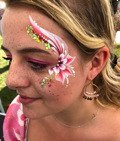 Face Paint Adult, Adult Face Paint, Eye Face Painting, Festival Eye Makeup, Face Art Painting, Cool Face Paint, Festival Face Paint, Adult Face Painting, Girl Face Painting