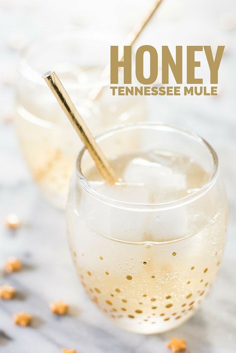 honey tennessee mule cocktail recipe - Bake Love Give Kentucky Mule, Honey Drink, Tennessee Honey, Gluten Free Beer, Mule Cocktail, Spritz Cookies, Tea Sandwiches, Moscow Mule, Ginger Beer