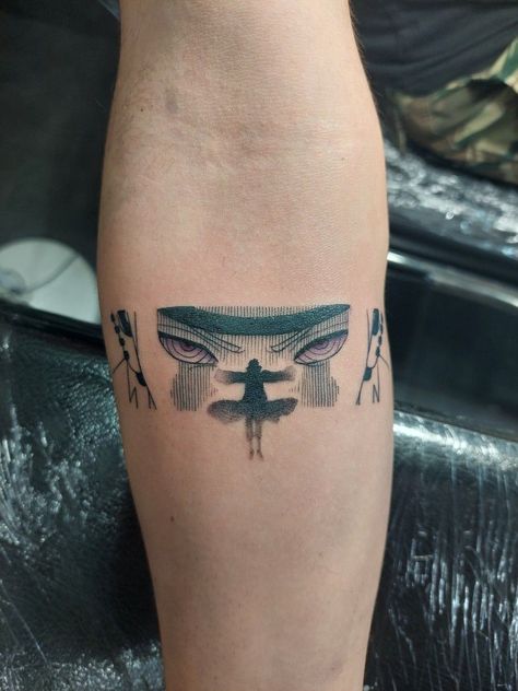 Anime Tattoo Designs Men, Stanczyk Tattoo, Might Guy Tattoo, Pain Tatoos Ideas Naruto, Anime Knee Tattoo, Small Anime Tattoos For Men, Akatsuki Tattoo Ideas, Rinnegan Tattoo, Set Your Heart Ablaze Tattoo