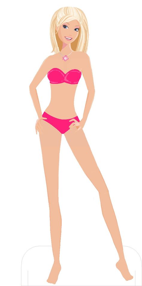 Barbie Paper Doll Body Template | modern-barbie-2 | Paper dolls and other paper toys Things To Print, Barbie Body, Modern Barbie, Fashion Figure Templates, Barbie Pictures, The Slits, Body Template, Barbie 90s, Barbie Printables