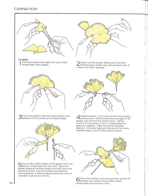 Carnation 3 Flowers From Paper, Tulip Origami, Bottle Template, Paper Flower Patterns, Wafer Paper Flowers, Craft Flowers, Paper Flower Crafts, Book Flowers, Paper Flower Template