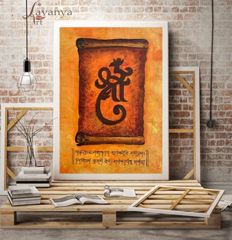 Abstract Painting Ganesha, Modern Tablo Design Wall Art, Hindu God Painting, Painting Ganpati, Clay Murals, Modern Ganesha, Ganpati Painting, Ganesha Artwork, Love Canvas Painting