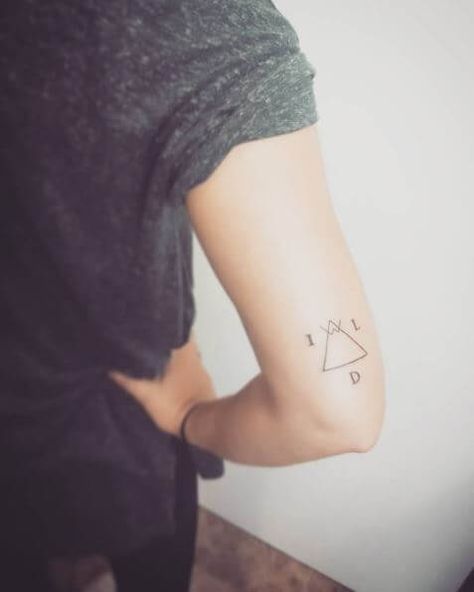 Triangle Forearm Tattoo, Most Meaningful Tattoos, Geometric Triangle Tattoo, Geometrical Tattoo, Triangle Tattoo Design, Triangle Tattoos, Tattoo Designs And Meanings, Tattoos Designs, The Triangle