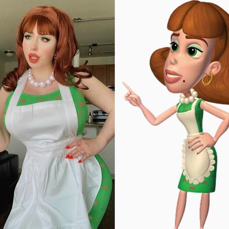 Jimmy Neutron Halloween Costume, Jimmy Neutron Costume, Jimmy Neutron Characters, Cartoon Halloween Costumes, Old Cartoon Shows, Cartoon Mom, Jimmy Neutron, Cartoon Cosplay, Top Hairstyles