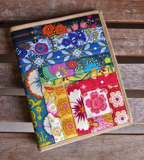 Song Notebook, Foot Pillow, Quilt Book Cover, Diy Notebook Cover, Covered Books, Fabric Book Covers, Book Cover Diy, Anna Maria Horner, Diary Covers