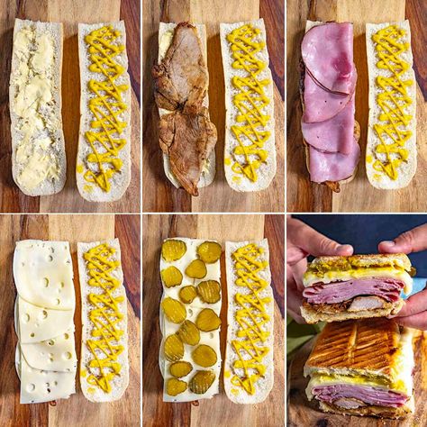 Cuban Sandwich Recipe (Cubano Sandwich) - Chili Pepper Madness Cuban Pork Sandwich, Sandwich Cubano, Cuban Sandwich Recipe, Pork Sandwich Recipes, Cubano Sandwich, Sandwhich Recipes, Easy Sandwich Recipes, Salt Pork, Cuban Sandwich