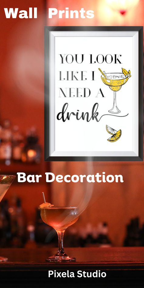 DIGITAL Custom Wall Art Print, Funny Wall Print, Home Decor, Kitchen Decor, Quote Prints, Poster, Bar Poster, Alcohol Sign Modern Print Alcohol Signs, Decoration Bar, Bar Poster, Prints Poster, Modern Print, Custom Wall Art, Bar Drinks, Favorite Pins, Wall Print