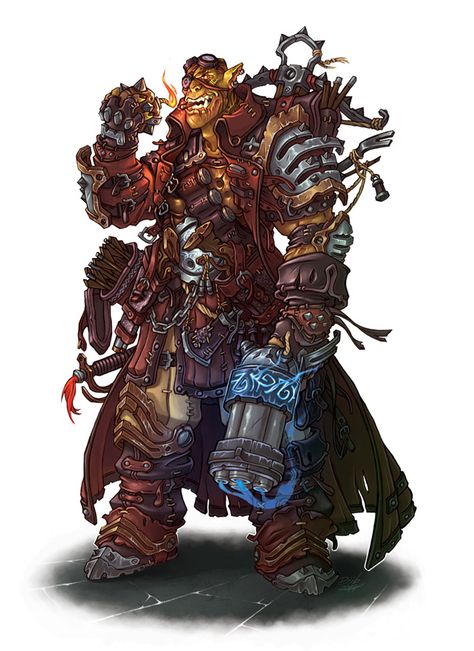 Gunslinger by TheDjib Orc Gunslinger, Gunslinger Rpg, Goblin Gunslinger, Yuan Ti Pureblood, Dnd Orc, Yuan Ti, New Character, Fantasy Races, Dungeons And Dragons Characters