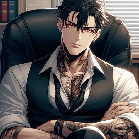 Fictional Men Anime, Handsome Anime Men In Suits, Ceo Anime Guy, Anime Mafia Man, Attractive Anime Men, Anime Mafia Boss Male, Mafia Anime Men, Anime Hot Guy, Handsome Anime Guys Art