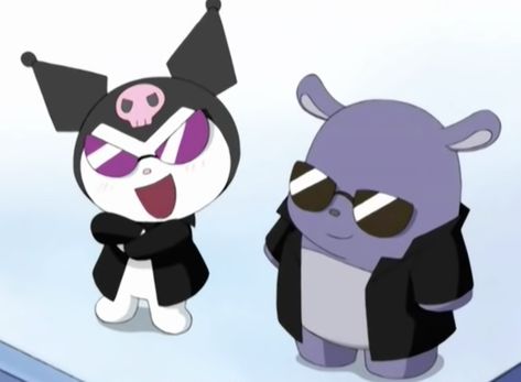 Kuromi And Baku, Kawaii Emo, Kuromi Sanrio, Graffiti Doodles, Gothic Wallpaper, Melody Hello Kitty, Hello Kitty Characters, Hello Kitty Drawing, In Memes