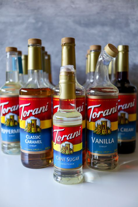 Coffee Like Kat — KAT'S KITCHEN Torani Syrup Recipes, Torani Recipes, Pumpkin Pie Syrup, Matcha Bubble Tea, French Vanilla Syrup, Torani Syrup, Energy Drink Recipe, Cinnamon Dolce Latte, Passion Fruit Syrup