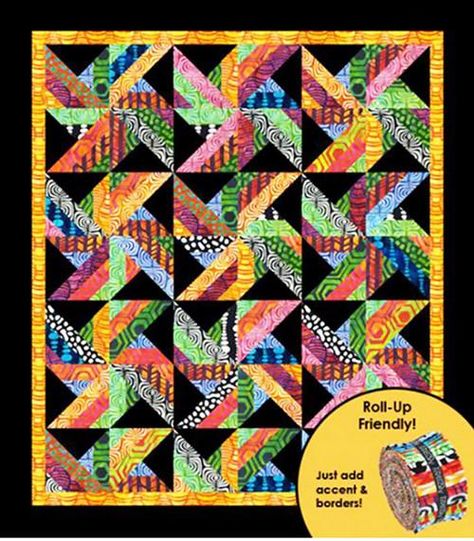 Quilt Pattern - Cozy Quilt Designs - Tradewinds Quilt Pattern Free, History Of Quilting, Colorful Quilt, Jelly Roll Quilt Patterns, String Quilts, Batik Quilts, Quilt Fabric Collections, Scrap Quilt Patterns, Lap Quilts