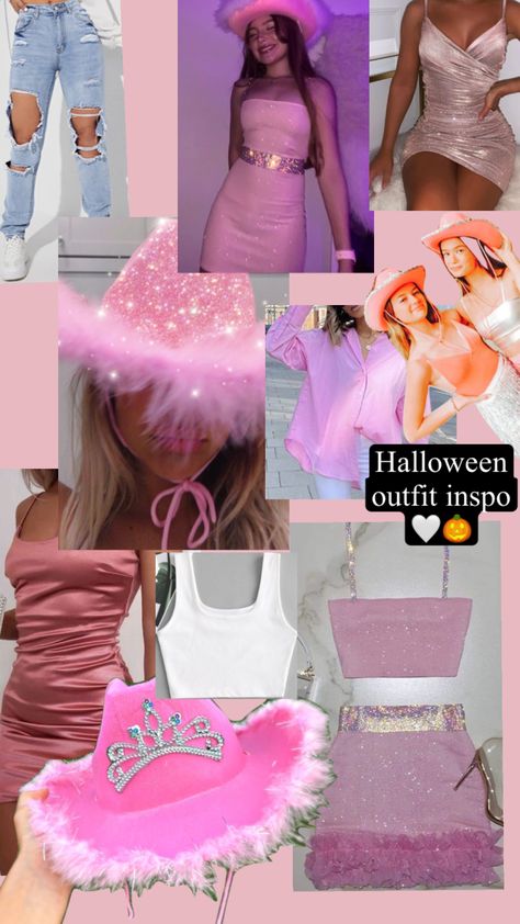 Preppy Cowgirl Halloween Costume, Preppy Cowgirls For Halloween, Ariana Grande Cowgirl, Cowgirls Halloween, Ariana Grande Halloween Aesthetic, Ariana Grande's Halloween Costumes, Cowgirls Halloween Costumes Pink, Outfit Inspo Halloween, Cowgirl Halloween Costumes