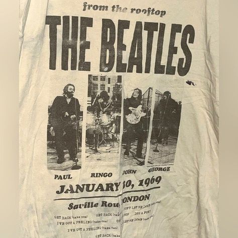 Graphic Band Tee Outfit, Beatles Shirt Outfit, Beatles Outfit, Band Tee Outfits, Vintage Tshirt Design, Beatles Graphic, Beatles Shirt, Beatles George, Beatles Tshirt