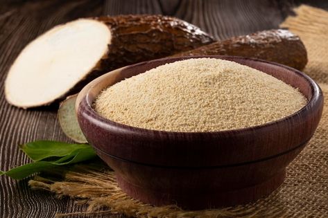 Cassava Flour, Premium Photo, Flour, Stock Photos, Bowl, Quick Saves