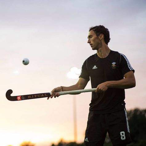 Lewis Prosser- Welsh International Field Hockey Player- Ritual Hockey Hockey Photoshoot, Hockey Portraits, Hockey Poses, Mens Field Hockey, Grass Man, Sport Photoshoot Ideas, God Clothes, Sports Video, Sport Photoshoot