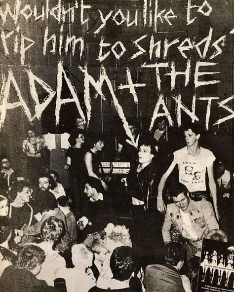 Ant Music, Adam Ant, Punk Poster, The New Wave, How To Apologize, Central London, Post Punk, New Wave, Music Bands