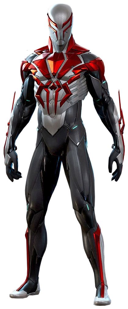 Civil Warrior, Spiderman Suit, Spiderman Outfit, Spiderman 2099, Spider Man 2099, Robot Suit, Spiderman Suits, Black And White Suit, Eye Lenses