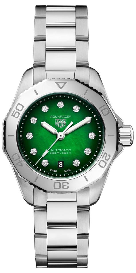 Tag Huer, Watch Reference, Swiss Watch Brands, Tag Heuer Aquaracer, Black Dating, Tag Heuer Watch, Watch For Women, Free Bracelet, Rich Green