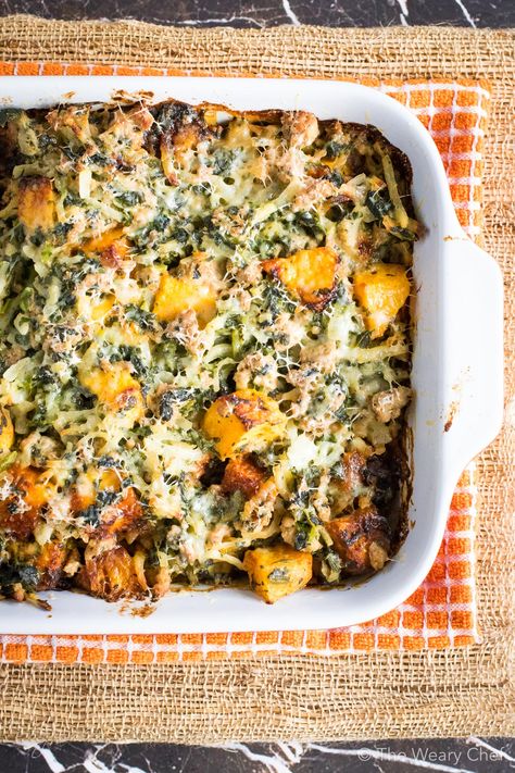 Potluck Casserole, Fall Casserole, Fall Casserole Recipes, Ground Turkey Casserole, Fall Casseroles, Butternut Squash Casserole, Turkey Casserole, Fall Dinner Recipes, Fall Dinner