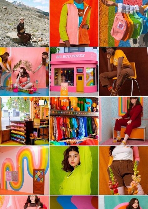 Bright Instagram Feed Ideas, Bright Instagram Aesthetic, Maximalist Instagram Feed, Depop Aesthetic Feed, Instagram Aesthetic Colorful, Bright Instagram Feed, Colorful Instagram Feed, Look At This Photograph, Instagram Feed Planner