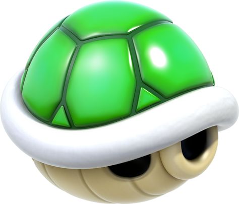 Green Shell - Super Mario 3D World Mario Kart Costumes, Super Mario 3d World, Mario Room, Shell Artwork, 3d World, Super Mario 3d, Turtle Shell, Mario Party, Mario Kart