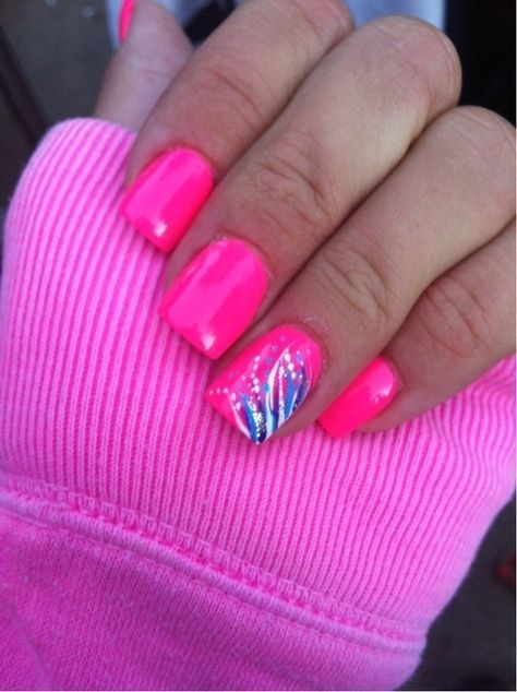 10 Pink Nail Designs for Girls Diy Halloween Nail Art, Bright Pink Nails, Neon Nail Art, Halloween Nails Diy, Pink Nail Art Designs, Nail Art Halloween, Luminous Nails, Hot Pink Nails, Pink Nail Art