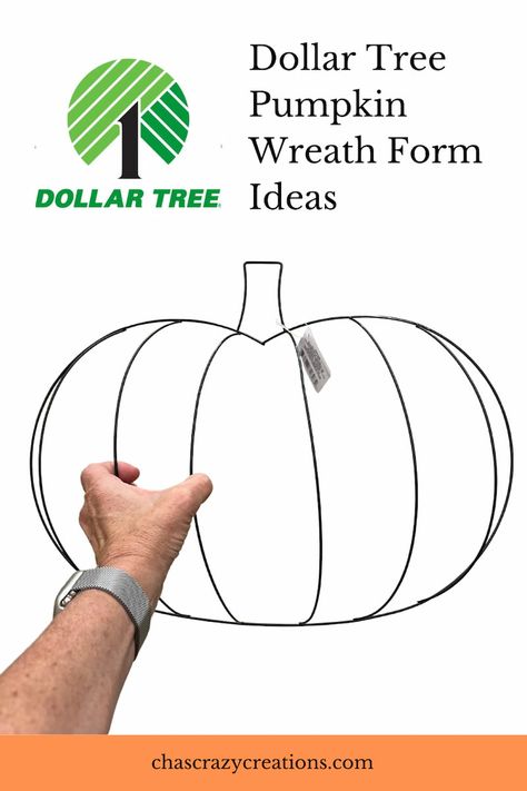 Are you looking for Dollar Tree pumpkin wreath form ideas? Have you picked up a Dollar Tree wire pumpkin wreath form and not sure which project to craft? Although these are perfect for fall crafts, I’m going to show you great ideas where you are not limited to just fall decor and wreaths. Learn more at chascrazycreations.com Wire Pumpkin Craft Ideas, Wire Form Pumpkin Wreath, Wired Pumpkin Decor, Dollar Tree Pumpkin Wire, Dollar Tree Wire Pumpkins Craft Ideas, Dollar Tree Wire Pumpkin Crafts, Dollar Tree Crafts Pumpkin, Fall Wire Pumpkin Decor, Wire Mesh Pumpkin Wreath