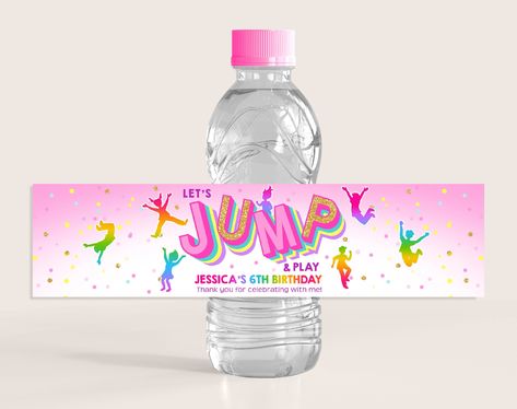 Bounce House Birthday Party, House Birthday Party, Bounce House Birthday, Kids Favors, Birthday Party Decor, Water Bottle Labels, Bounce House, Jpg Images, Birthday Thank You