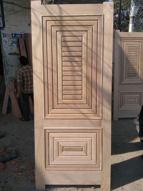 Simple Wooden Door Designs, Wooden Door Entrance, Exterior Door Designs, Flush Door Design, House Front Door Design, Modern Wooden Doors, House Main Door Design, Single Door Design, Wooden Front Door