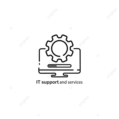 Laptop Png, Laptop Logo, It Support Technician, Computer Logo, Support Icon, Support Logo, Computer Service, Technology Tools, Modern Tech