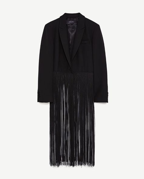 Fringe Blazer, Fringe Clothing, Outfit Zara, Zara Jacket, Zara Blazer, Blazer Outfit, Women's Blazers, Womens Blazers, Blazer Outfits