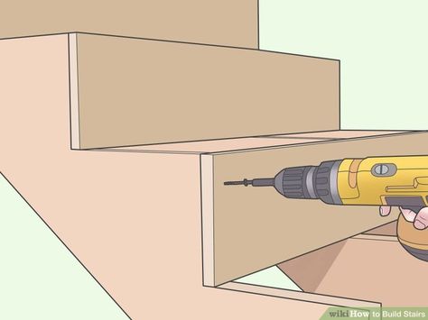 Build Stairs Diy, Building Basement Stairs, Stairs Diy How To Make, Building Stairs Interior, How To Build Loft Stairs, How To Build A Staircase, Steps For Building A New House, How To Build Stairs Indoors, How To Build Stairs