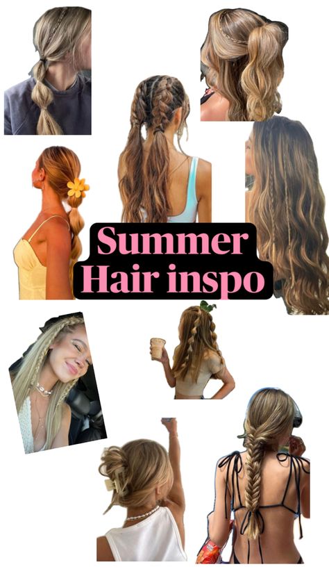 Mamma Mia Hairstyles, Summer Hair Inspo, Preppy Hairstyles, Hairstyle Examples, Hair Inspiration Long, Beach Hairstyles For Long Hair, Beautiful Braided Hair, Types Of Hair, Hairstyles For Layered Hair