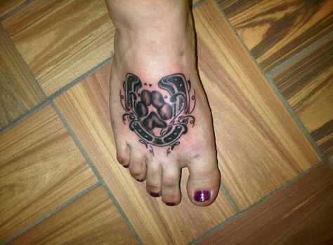 Horse Hoof Print, Horse Hooves, Puppy Paw Print, Horse Hoof, Puppy Paw Prints, Hoof Print, Puppy Paw, Paw Tattoo, Thigh Tattoos Women