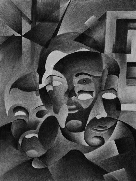 Cubist Self Portrait, Cubist Portraits, Futurism Art, Cubist Art, Ap Studio Art, Cubism Art, Cool Art Projects, Abstract Expressionism Painting, German Art