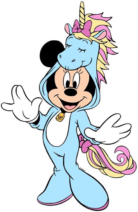 Clip art image of Minnie Mouse wearing a cute unicorn onesie #disney, #minniemouse, #unicorn Mouse Clip Art, Disney Clip Art, Pizza And Ice Cream, Riding A Unicorn, Minnie Mouse Cartoons, Disney Essentials, Friends Clipart, Disney Clipart, Minnie Mouse Images