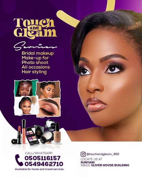 Makeup Banner Design, Beauty Flyer Design, Fashion Flyer Design, Hair Poster Design, Free Flyer Design, Beauty Salon Marketing, Hair Poster, Beauty Flyer, Beauty Salon Posters